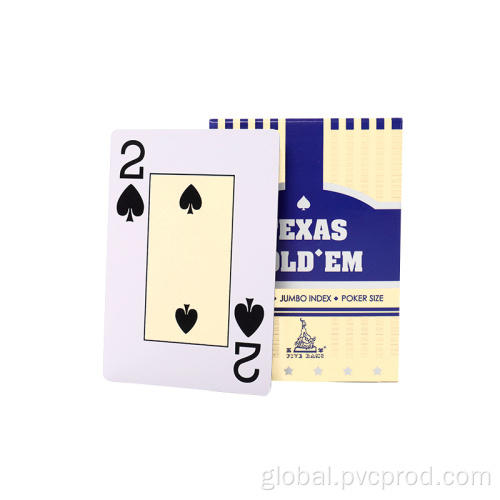 Waterproof and Washable PVC Poker Cards Plastic waterproof Texas poker card Supplier